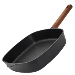 ECO Logic QXR stekepanne firkantet 28 cm fast trehåndtak