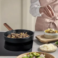 ECO Logic QXR stekepanne 28 cm fast trehåndtak