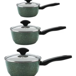 Eco Pan grytesett 3 stk 16, 18 og 20 cm grønn