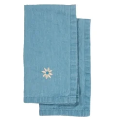 Eden denim kjøkkenhåndkle 70x50 cm 2 stk blå