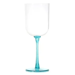 Eden glass 50 cl blå spiral/turkis