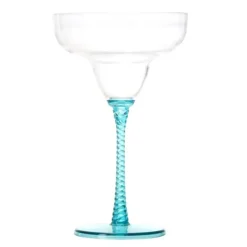 Eden margaritaglass 35 cl blå spiral/turkis
