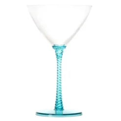 Eden martiniglass 29 cl blå spiral/turkis