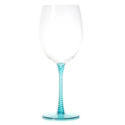 Eden rødvinsglass 61 cl blå spiral/turkis