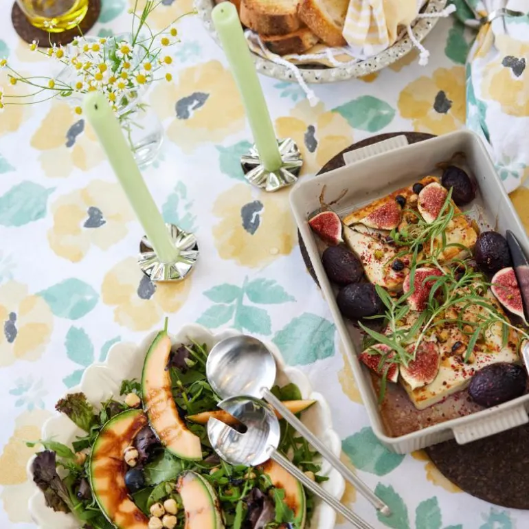 Eden voksduk 150x250 cm blandet gult