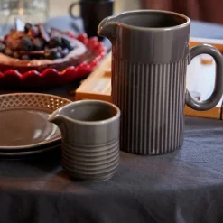 Edith rund duk 180 cm grå