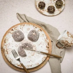 Effect asjett brun/hvit