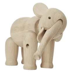Elefant stor 22 cm eik