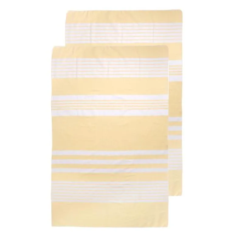 Ella Hamam kjøkkenhåndkle 2 stk 50x70 cm gul