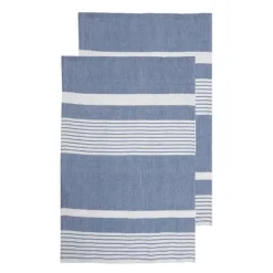 Ella Hamam kjøkkenhåndkle 2 stk 50x70 cm blå