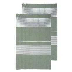 Ella Hamam kjøkkenhåndkle 2 stk 50x70 cm grønn