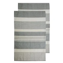 Ella Hamam kjøkkenhåndkle 2 stk 50x70 cm grå