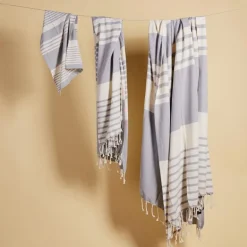 Ella Hamam kjøkkenhåndkle 2 stk 50x70 cm grå