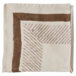 Ella serviett 50x50 cm brun