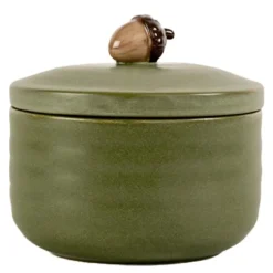 Ellen krukke med lokk 7,5 cm grønn