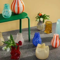 Ellen vase 22 cm harvest gold/light purple