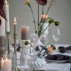 Ellia lysestake 23 cm hvit