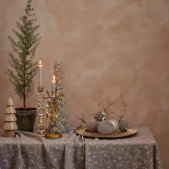 Eloise duk 220x160 cm mørk sand