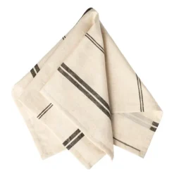 Elsa servietter 45 cm 2 stk natur/svart