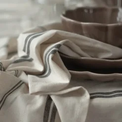 Elsa servietter 45 cm 2 stk natur/svart