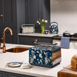 Elveden brødrister 4 skiver blue/silver