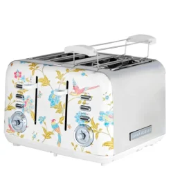 Elveden brødrister 4 skiver white/silver