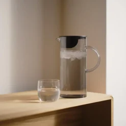 EM77 termokanne/serveringsbrett/kanne med lokk black