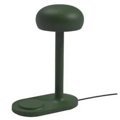 Emendo lampe med trådløs Qi-lader emerald