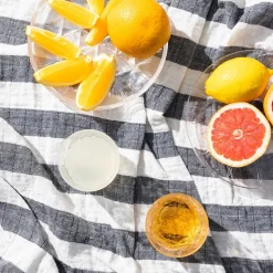 Emilie pledd 170x130 cm svart/hvit