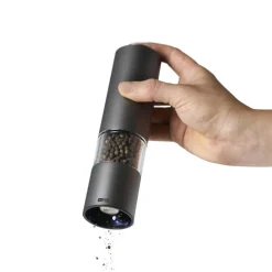 eMill.3 krydderkvern batteridrevet m/LEDlys mørk grå