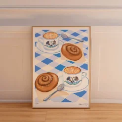 Emma Forsberg poster 50x70 cm fika