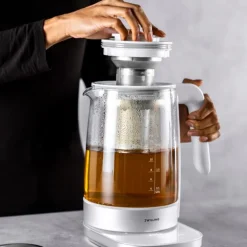 Enfinigy vannkoker glass m/tesil 1,7L sølv