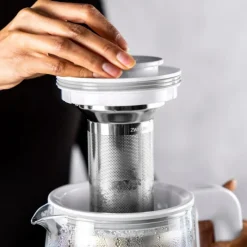 Enfinigy vannkoker glass m/tesil 1,7L sølv