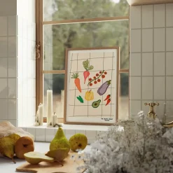 Engberg Studio poster 30x40 cm farmers market veggies