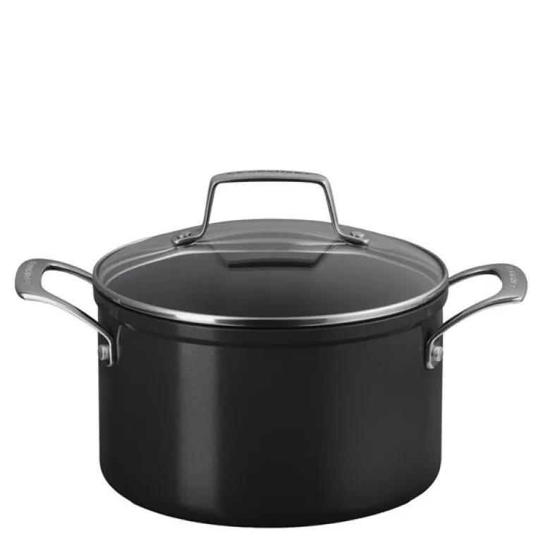 ENSC gryte med glasslokk 3,8L 20 cm black