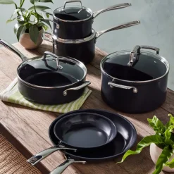 ENSC gryte med glasslokk 6L 24 cm black