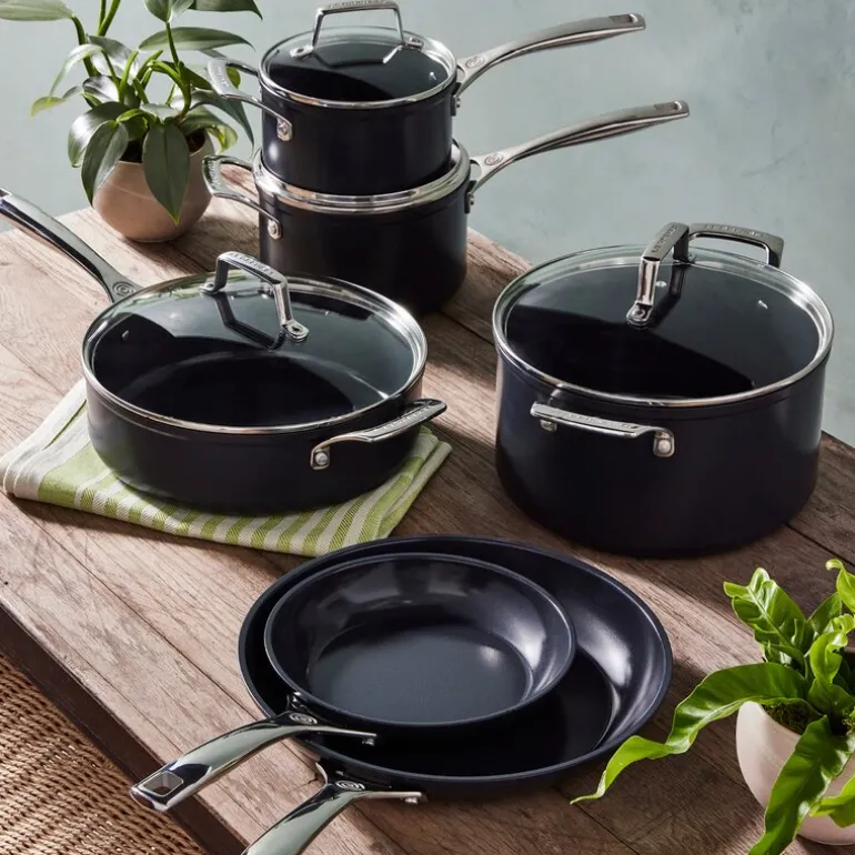 ENSC gryte med glasslokk 6L 24 cm black