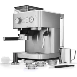 Espressomaskin m/kaffekvern halvautomatisk 5KES6551 rustfritt stål