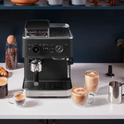 Espressomaskin m/kaffekvern halvautomatisk 5KES6551 cast iron black