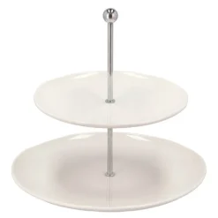 Etasjefat 2 lag porselen hvit