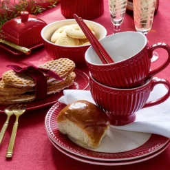 Everyday Alice tekopp 40 cl dark red