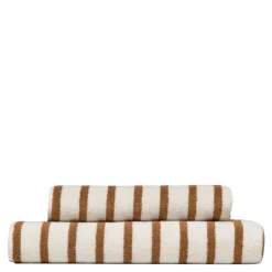Everyday stripe håndkle 70x140 cm oker