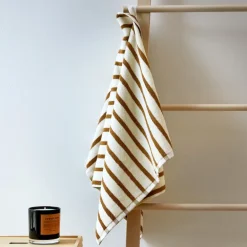 Everyday stripe håndkle 50x90 cm oker