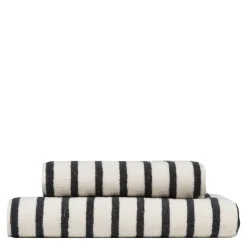 Everyday stripe håndkle 50x90 cm antrasitt