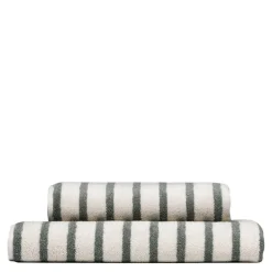 Everyday stripe håndkle 50x90 cm nordisk grønn