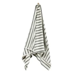 Everyday stripe håndkle 70x140 cm nordisk grønn