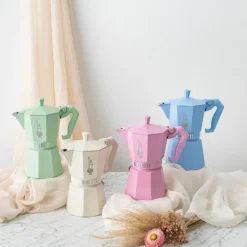 Exclusive Moka Express 6 kopper 25 cl lys blå