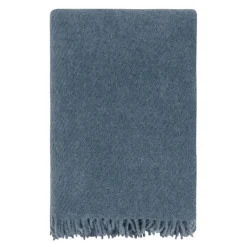Falketind ullpledd 120x180 cm blå