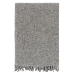 Falketind ullpledd 120x180 cm naturlig grå