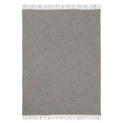 Falketind ullpledd 120x180 cm naturlig grå